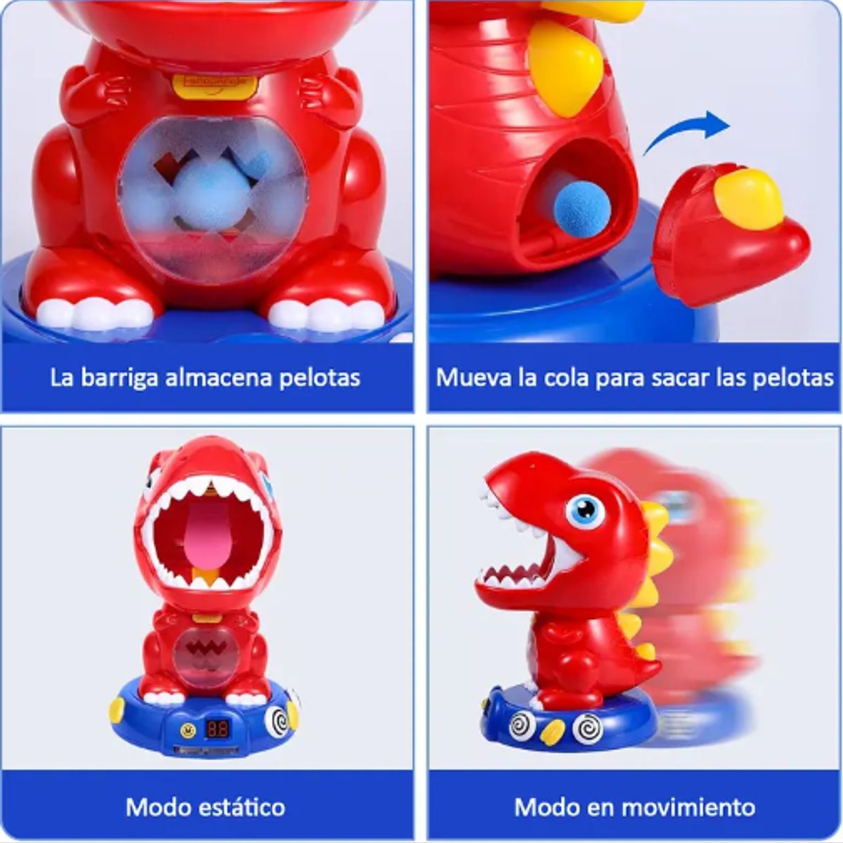 GENERICO - Juguete De Tiro De Dinosaurio Pistolas Lanza Pelotas