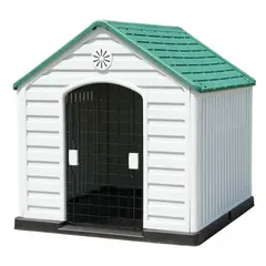 GENERICO - Casa de perro 98x90x96cm verde casa viva