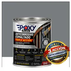 EPOXY - Anticorrosivo Profesional 3 en 1 - Directo sobre Óxido - 1-16 GALÓN - GRIS ARDILLA