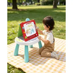 GENERICO - Escritorio De Arte Infantil Multifuncional Con Pizarra