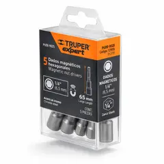TRUPER - Set De 5 Dados Magne Hexagonales 14 Expert Pude-9025