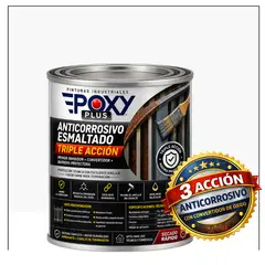 EPOXY - Anticorrosivo Profesional 3 en 1 - Directo sobre Óxido - 1-8 GALÓN - BLANCO PURO