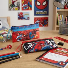 GENERICO - Estuche escolar Spiderman doble cierre Intek