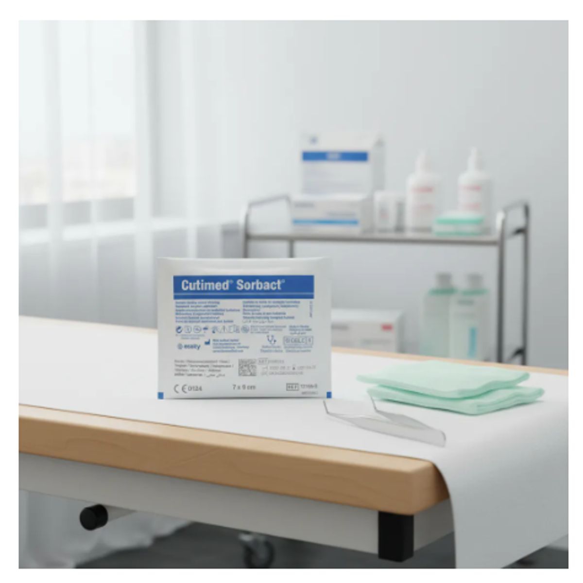 GENERICO - Apósito Cutimed Sorbact Gasa Estéril 7x9 Cm, Pack De 2 Unidades