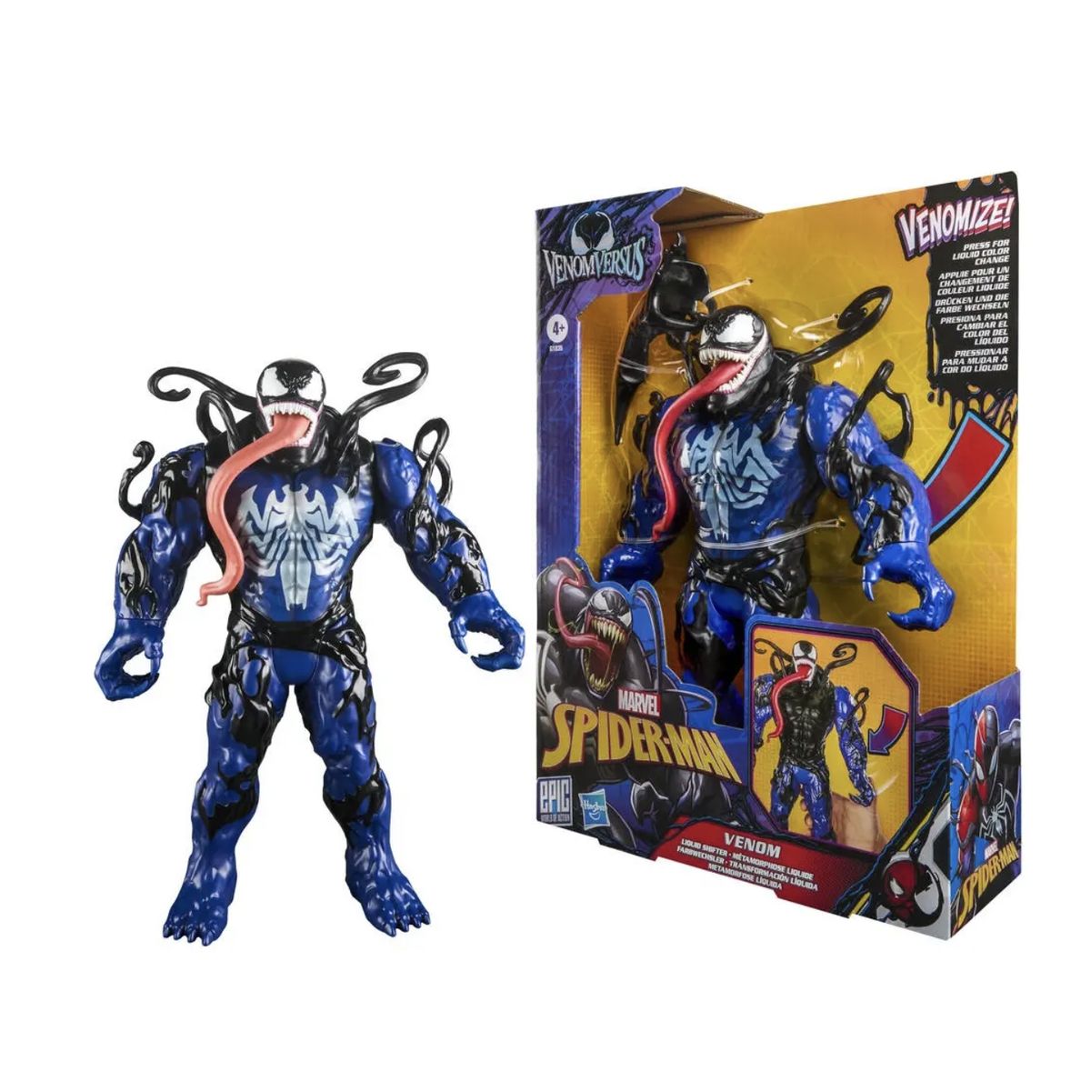 HASBRO - Figura Venom - Spiderman Venomversus Transformacion Liquida