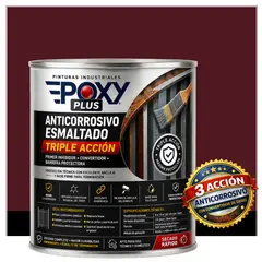 EPOXY - Anticorrosivo Profesional 3 en 1 - Directo sobre Óxido - 1-4 GALÓN - ROJO VINO