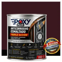 EPOXY - Anticorrosivo Profesional 3 en 1 - Directo sobre Óxido - 1-4 GALÓN - ROJO NEGRO