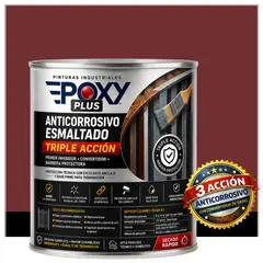 EPOXY - Anticorrosivo Profesional 3 en 1 - Directo sobre Óxido - 1-4 GALÓN - ROJO ÓXIDO