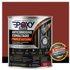 EPOXY - Anticorrosivo Profesional 3 en 1 - Directo sobre Óxido - 1-4 GALÓN - ROJO MARRÓN