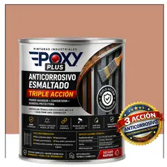EPOXY - Anticorrosivo Profesional 3 en 1 - Directo sobre Óxido - 1-4 GALÓN - ROJO BEIGE