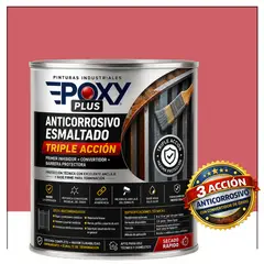 EPOXY - Anticorrosivo Profesional 3 en 1 - Directo sobre Óxido - 1-4 GALÓN - ROJO ANTIGUO