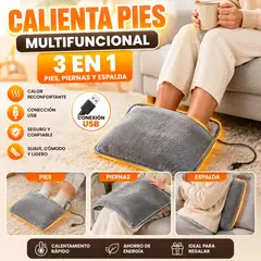 GENERICO - CALIENTA PIES USB MULTIUSO, PARA PIES, ESPALDA, PIERNAS
