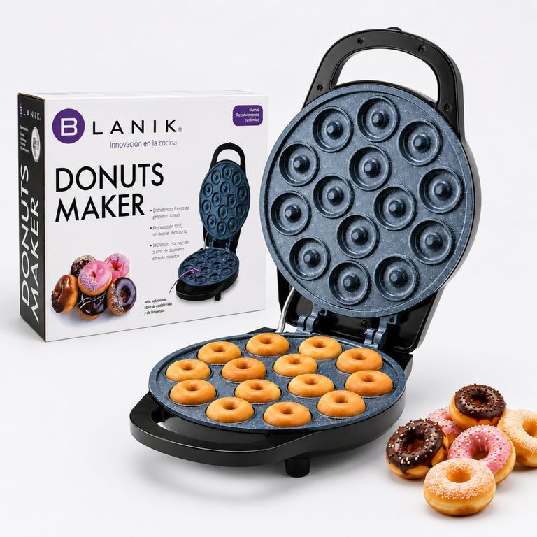 BLANIK Maquina Mini Donas Donuts Maker Bdm04 Antiadherente