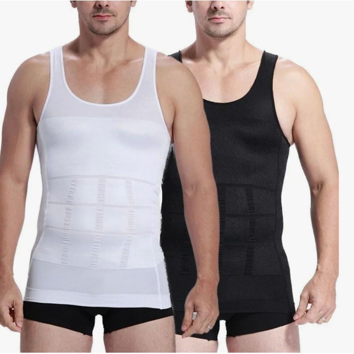 GENERICO - Faja Polera Sin Manga Hombre Camiseta Deportiva Compresion