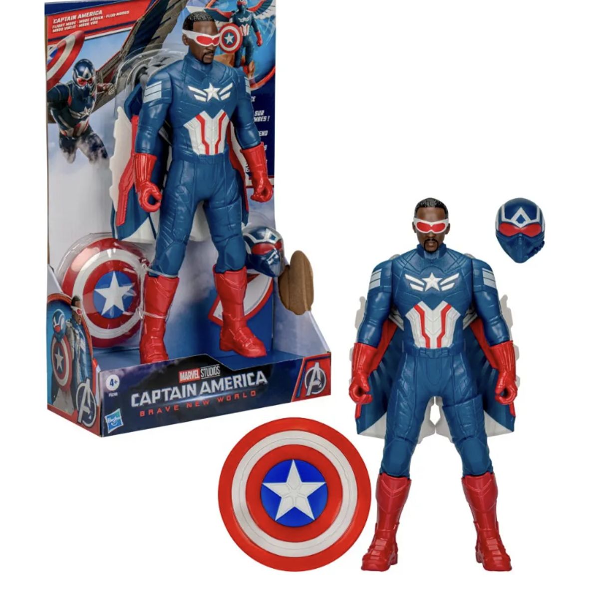 HASBRO - Figura Marvel Brave New World Modo Vuelo Capitán América