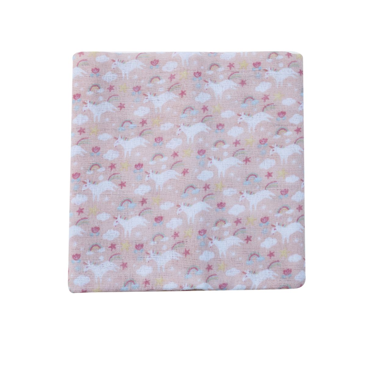 PUMUCKI - Set de 3 Pañales de Algodón Rosa 80x80 cm Pumucki