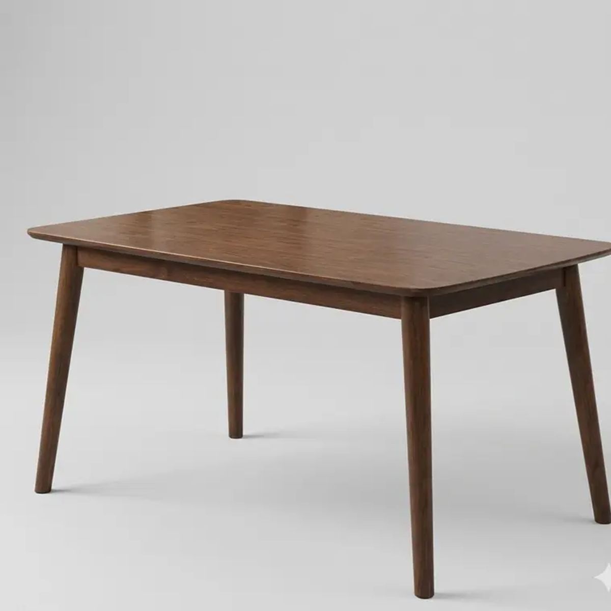 CORI CORI - Comedor Mesa Vema Walnut 140x80cms + 6 Sillas Mariposa Ecocuero Wood