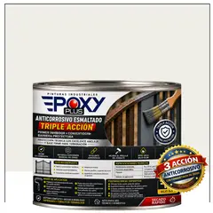 EPOXY - Anticorrosivo Profesional 3 en 1 - Directo sobre Óxido - 1-2 GALÓN - BLANCO LIMPIEZA
