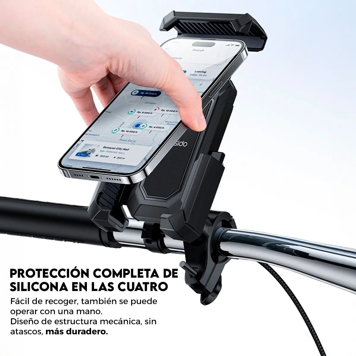 GENERICO - Soporte Universal Yesido C331 Bicicleta Moto Anti Robo