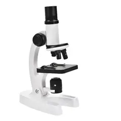 GENERICO - Microscopio Con Soporte 1200x Niños Educativo Con Luces Led 8 Colores Vidita Color Blanco BELUG
