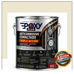 EPOXY - Anticorrosivo Profesional 3 en 1 - Directo sobre Óxido - GALÓN - BLANCO PERLA