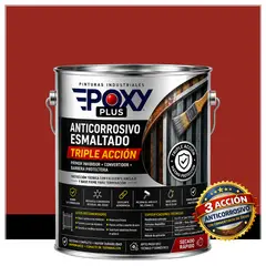 EPOXY - Anticorrosivo Profesional 3 en 1 - Directo sobre Óxido - GALÓN - ROJO TOMATE