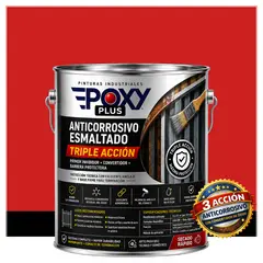 EPOXY - Anticorrosivo Profesional 3 en 1 - Directo sobre Óxido - GALÓN - ROJO TRÁFICO
