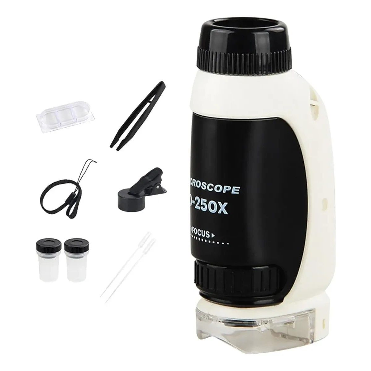 GENERICO - Microscopio Portátil 250x Científico Inalambrico Educativo BELUG