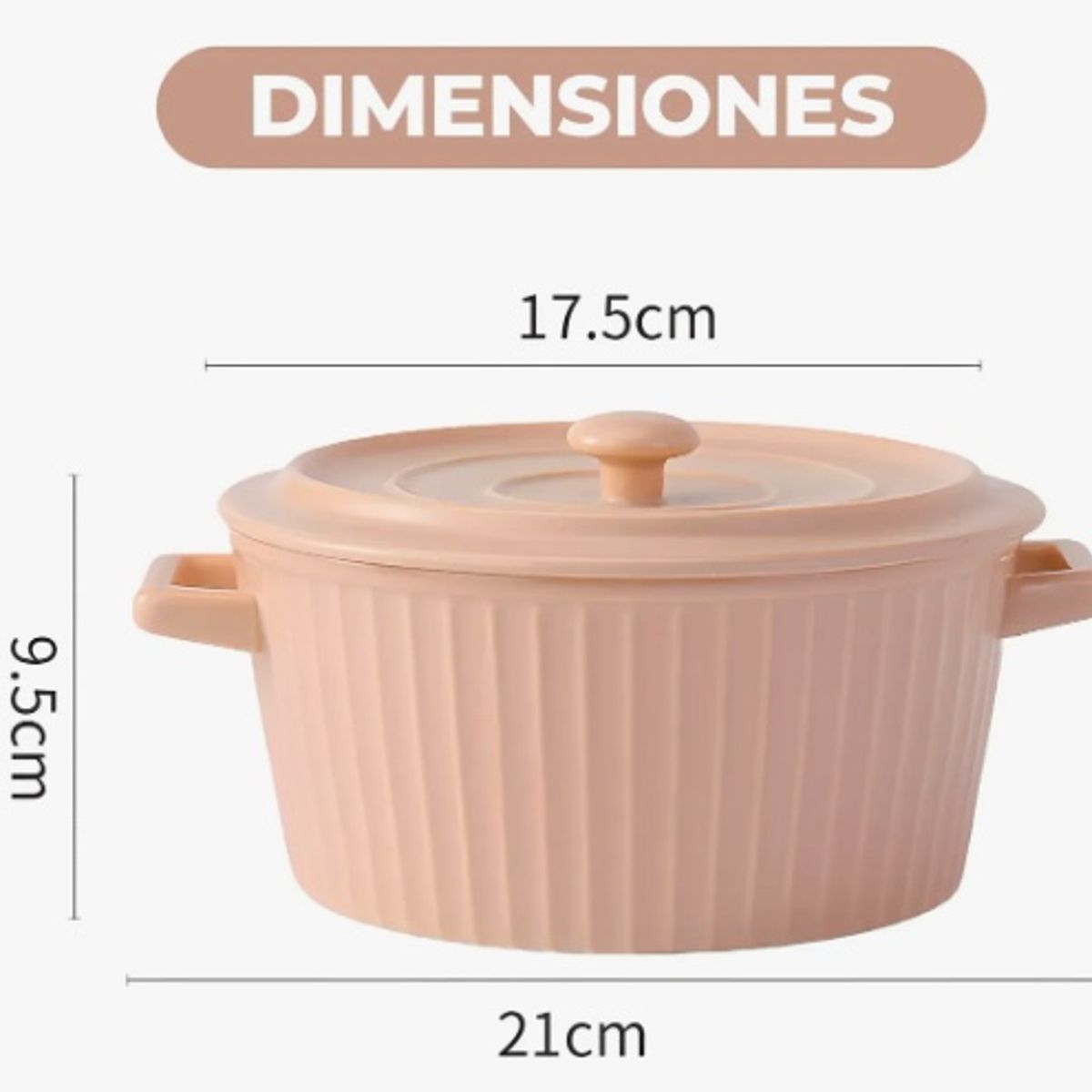 GENERICO - Olla  Cerámica Con Tapa