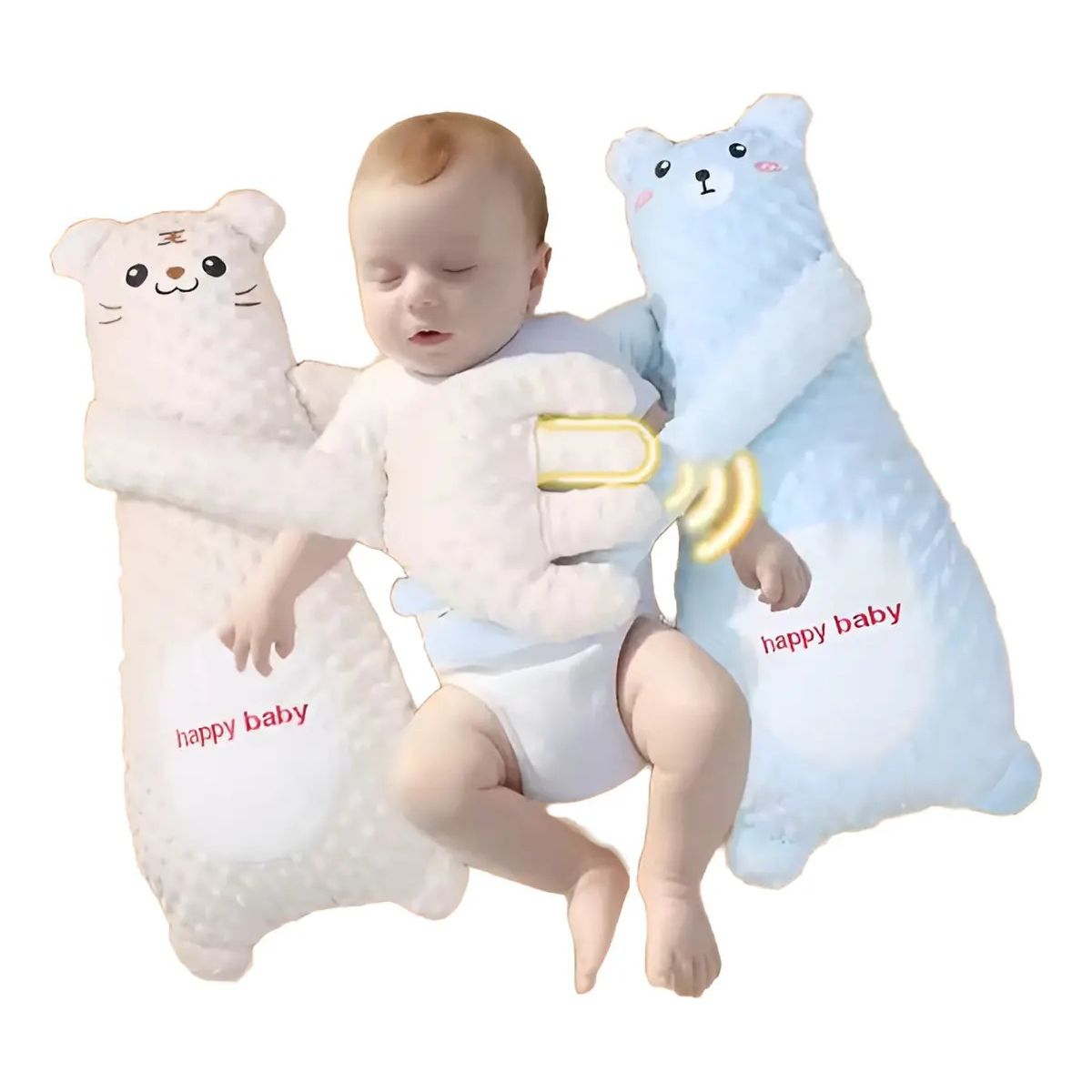 GENERICO - Almohada Apego Grande Para Bebes Con Palmada Automática