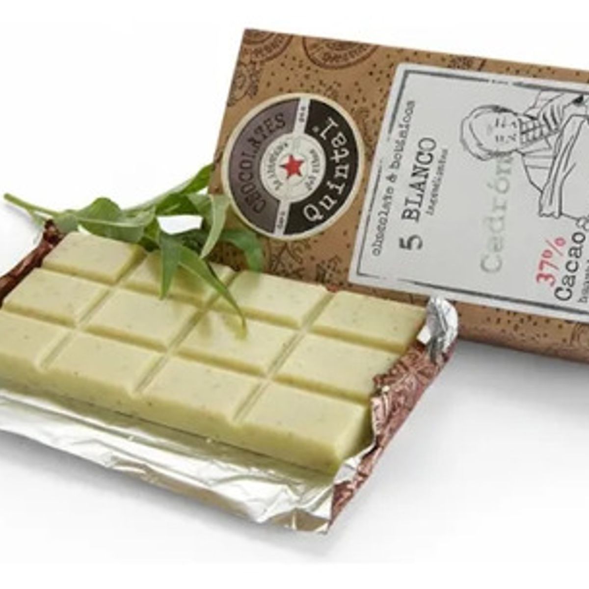 CHOCOLATES QUINTAL - Chocolate Blanco Cedrón 37% Cacao 100g - Quintal