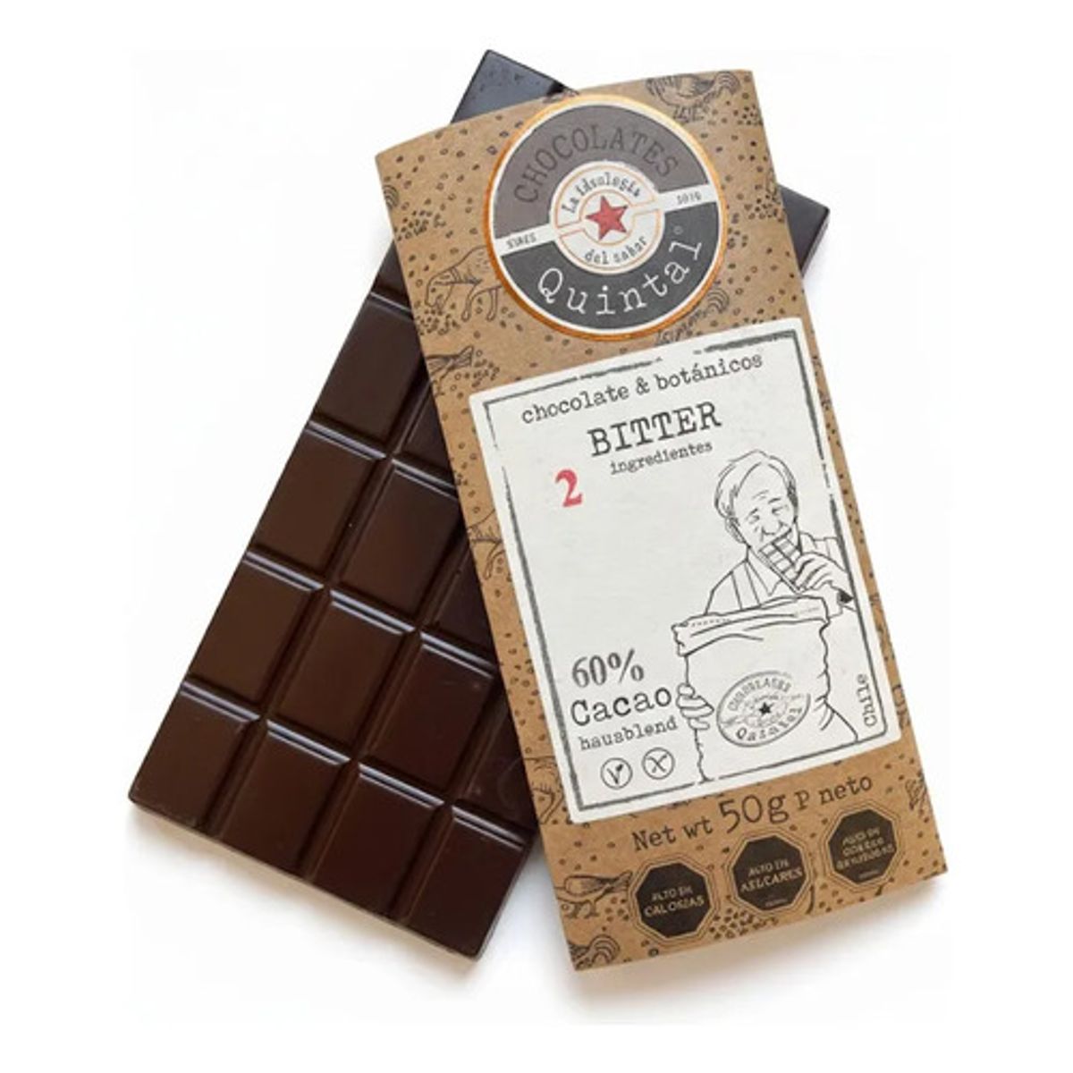 CHOCOLATES QUINTAL - Chocolate Bitter 75% Cacao 50g - Quintal