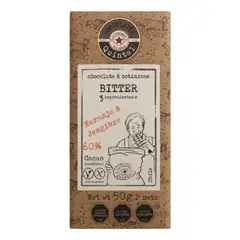 CHOCOLATES QUINTAL - Chocolate Bitter Naranja Jengibre 60% Cacao 50g - Quintal