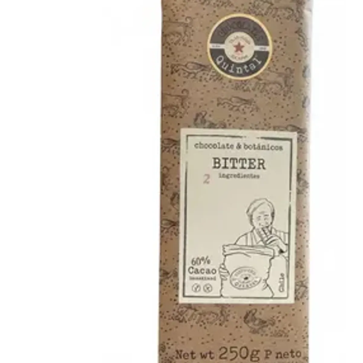 CHOCOLATES QUINTAL - Chocolate Bitter Avellana 60% Cacao 250g - Quintal