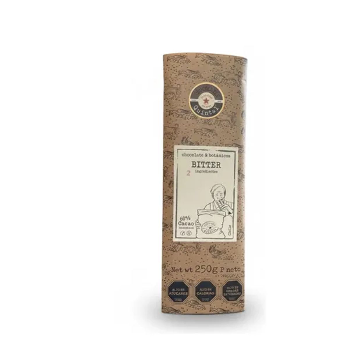 CHOCOLATES QUINTAL - Chocolate Bitter Avellana 60% Cacao 250g - Quintal