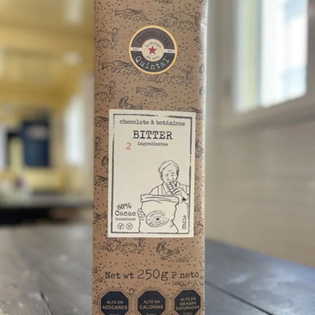 CHOCOLATES QUINTAL - Chocolate Bitter Avellana 60% Cacao 250g - Quintal