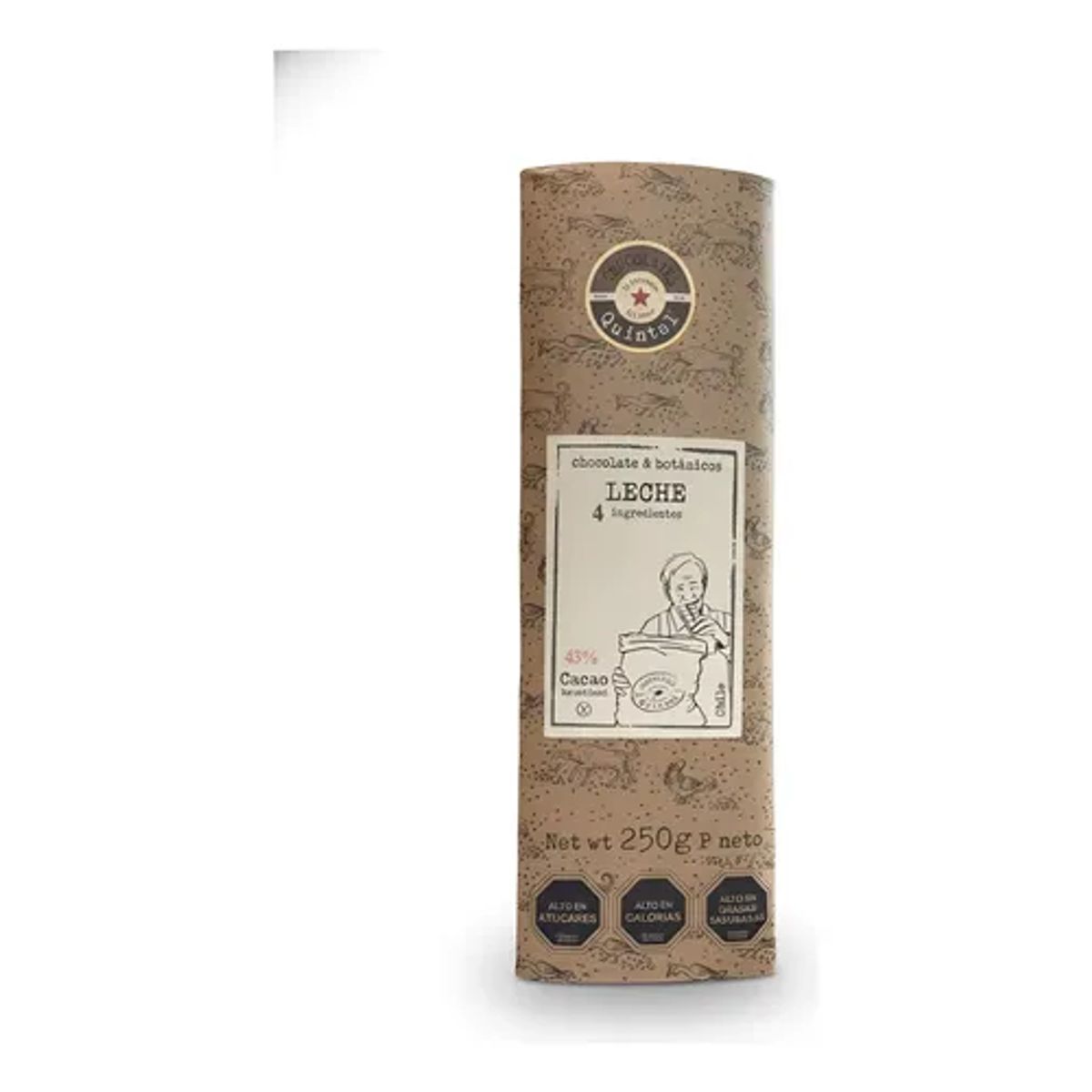 CHOCOLATES QUINTAL - Chocolate Leche 43% Cacao 250g - Quintal