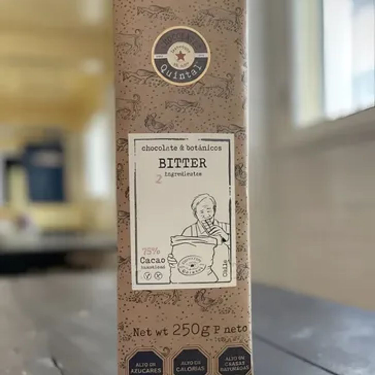 CHOCOLATES QUINTAL - Chocolate Bitter 75% Cacao 250g - Quintal