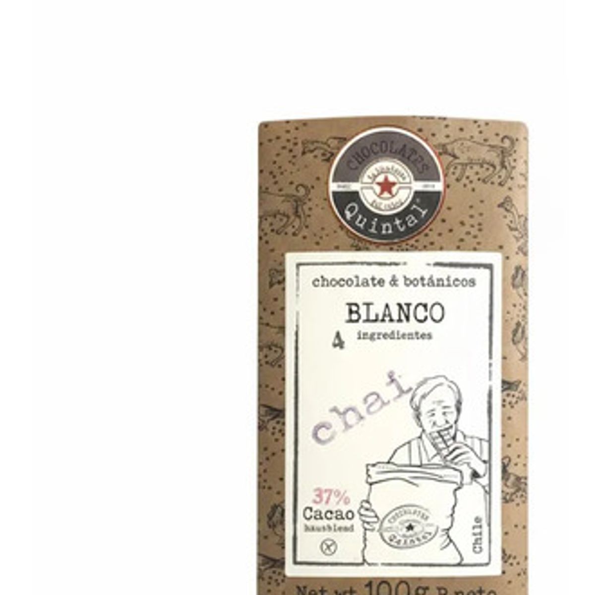 CHOCOLATES QUINTAL - Chocolate Blanco Chai 37% Cacao 100g - Quintal