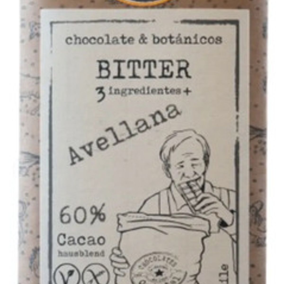 CHOCOLATES QUINTAL - Chocolate Bitter Avellana 60% Cacao 100g - Quintal