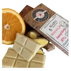 CHOCOLATES QUINTAL - Quintal - Chocolate Blanco Naranja Y Jengibre - 100g