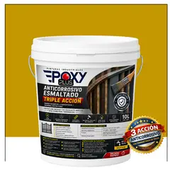 EPOXY - Anticorrosivo Profesional 3 en 1 - Directo sobre Óxido - TINETA 10 LITROS - AMARILLO OCRE