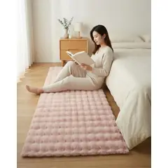 GENERICO - Alfombra Bajada de Cama Piel Sintética Soft 01