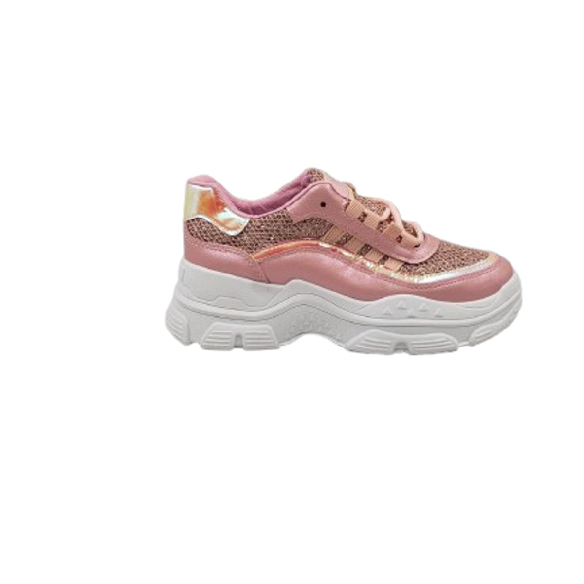 HERIEL - Zapatilla Urbana Plataforma Rosa Tornasol