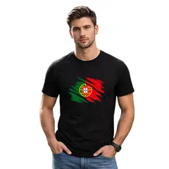 ROLY - Polera Portugal Bandera Mundial Futbol Fan Hombre Niño