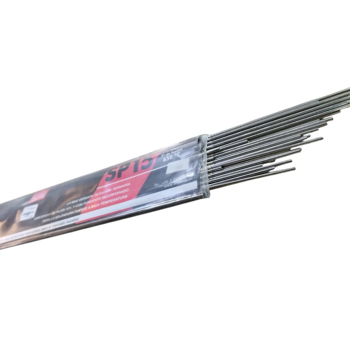 ARGENTA - KIT 2 VARILLAS Soldadura de Plata al 15 % con Fundente incorporado