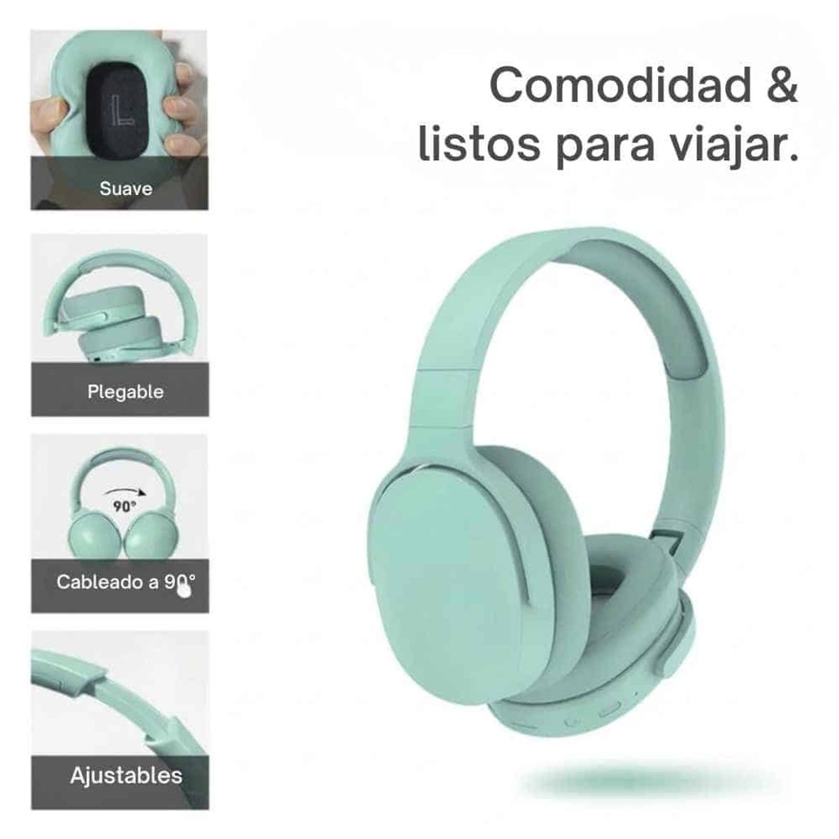 GENERICO - Audifonos Bluetooth Fashion Boutique P2961 Verde
