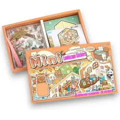 GENERICO - Libro Pegatinas Escenas Miniatura Stickers 3d Dibujo 40p