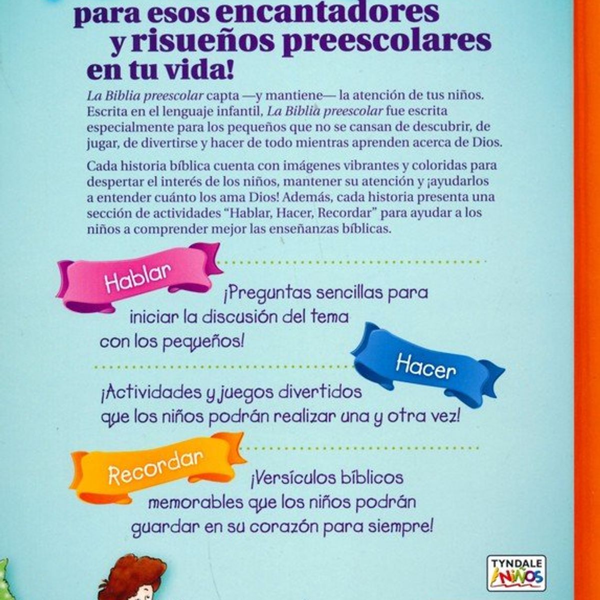 TYNDALE HOUSE PUBLISHERS - La Biblia preescolar - Niños