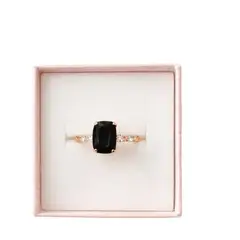 MAGNOLIA - Anillo velvet night laminado en oro 18k